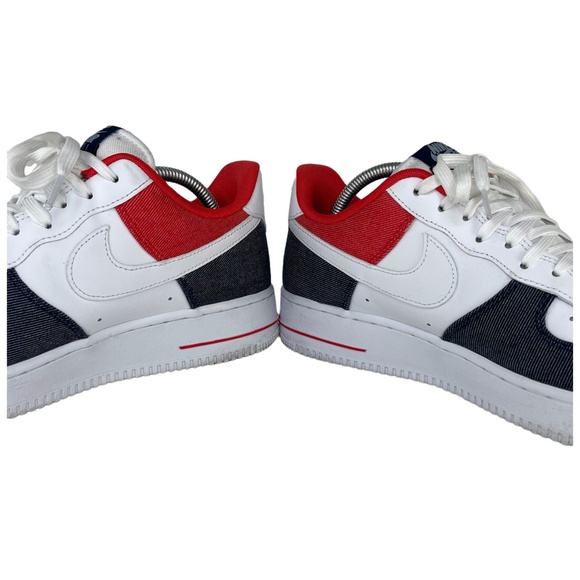 Nike Air Force 1 '07 LX USA Denim Sz 9.5 - Picture 6 of 14